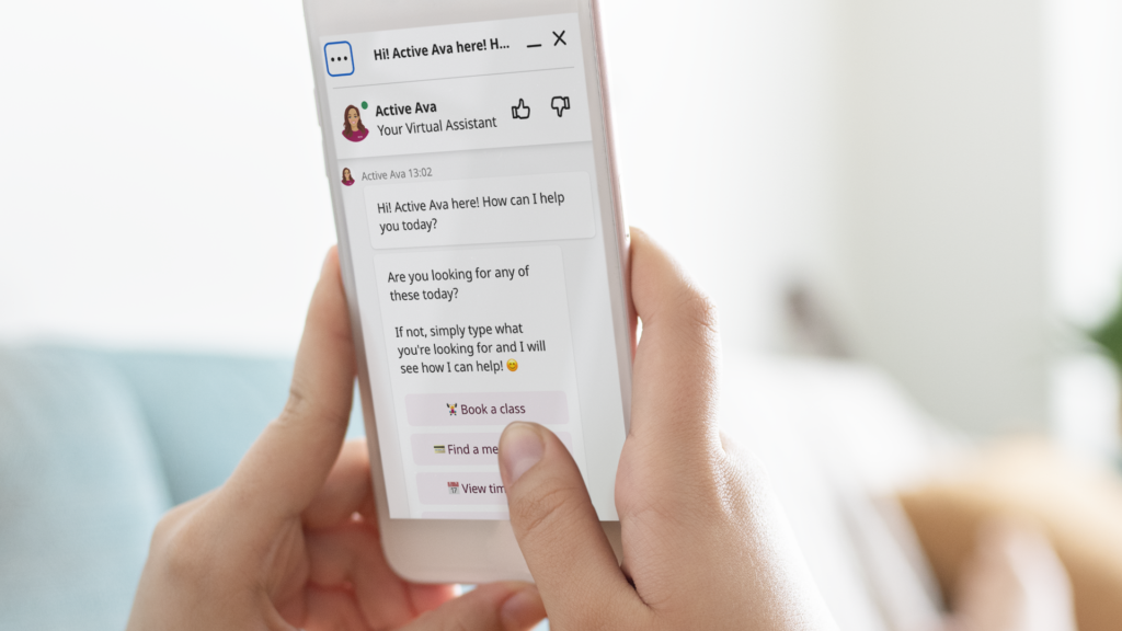 Active Tameside chatbot seen on a mobile