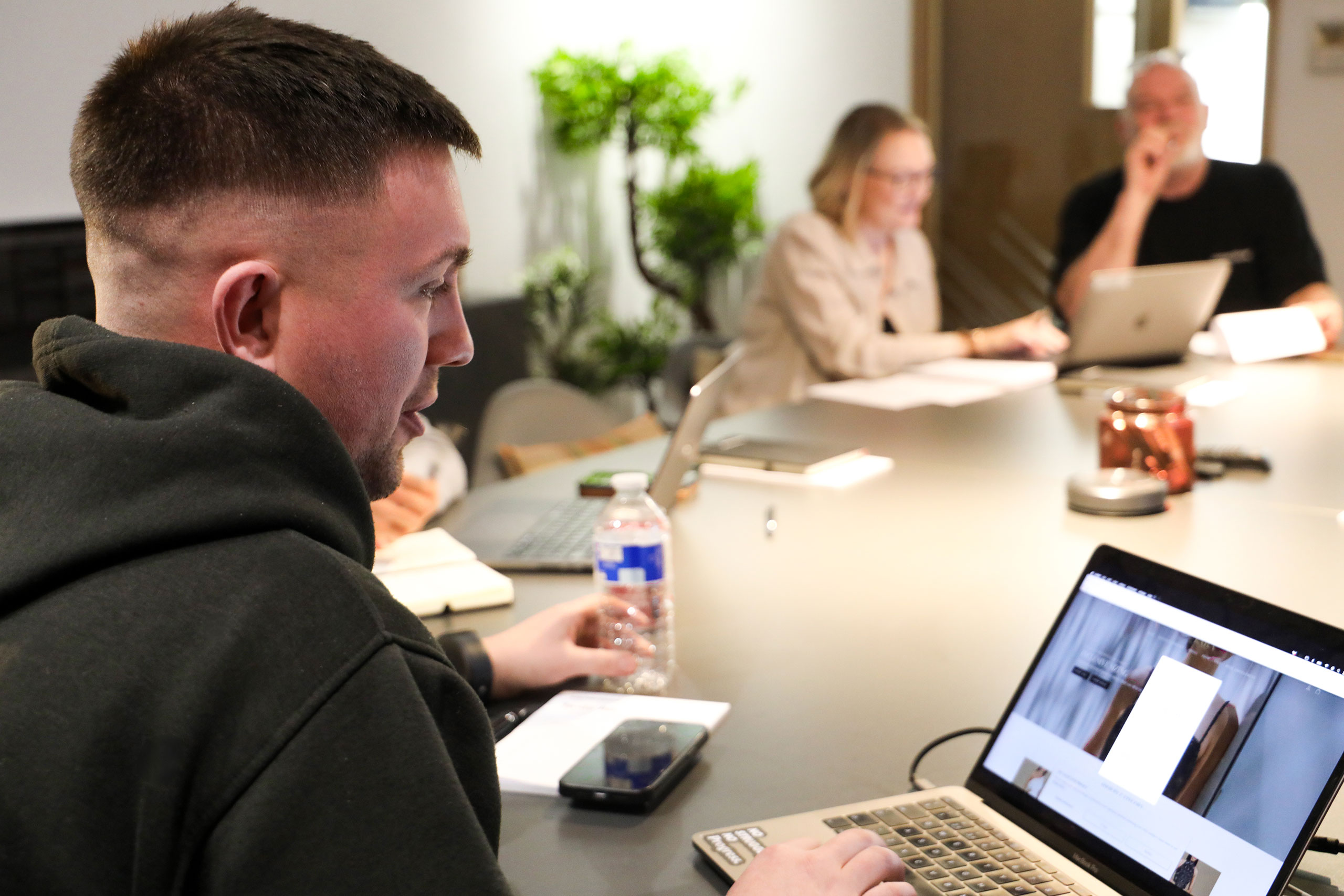 sam in a meeting
