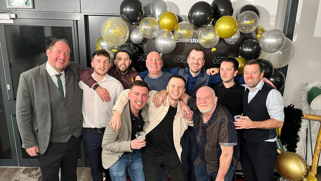 Cornerstone men at the xmas oscars