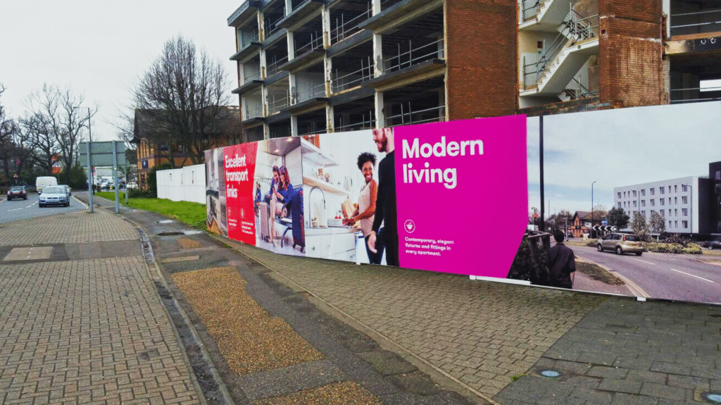 Cornerstone hoarding project for Interland